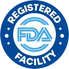 FDA registered facility badge